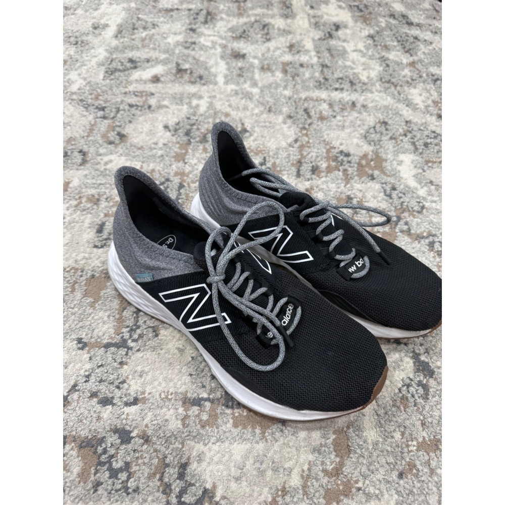New Balance Fresh Foam Roav Black Grey Running Shoes MROAVTK Mens 7.5 US